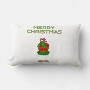 Christmas Cupcake Lumbar Pillow