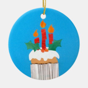 Christmas Cupcake Ornament