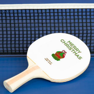 Christmas Cupcake Ping Pong Paddle