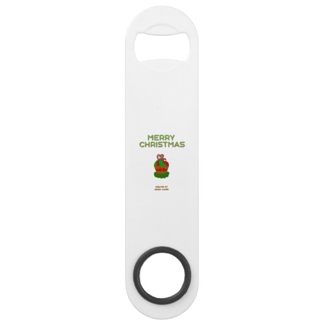 Christmas Cupcake Speed Bottle Opener (Front)