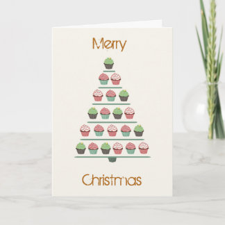Christmas Cupcake Stand Card