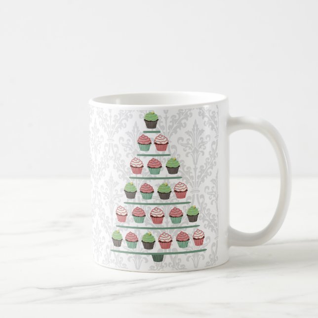 Christmas Cupcake Stand Mug (Right)