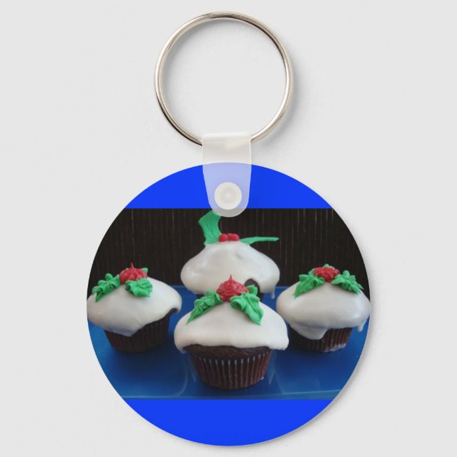 Christmas Cupcakes Key Ring (Front)