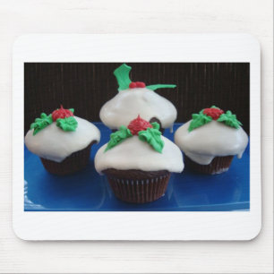 Christmas Cupcakes Mouse Pad