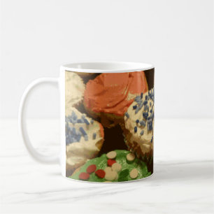 Christmas Cupcakes with Sprinkles Coffee Mug