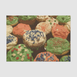 Christmas Cupcakes with Sprinkles Tissue Paper