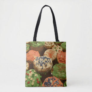 Christmas Cupcakes with Sprinkles Tote Bag