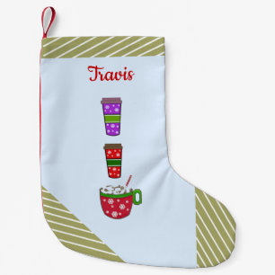 Christmas Cups of Cheer Small Christmas Stocking
