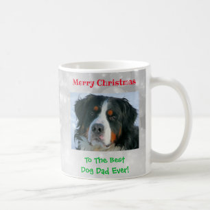 Christmas Custom Best Dog Dad Ever Pet Photo Gift Coffee Mug