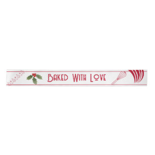 Christmas Custom Red White Holiday  Satin Ribbon