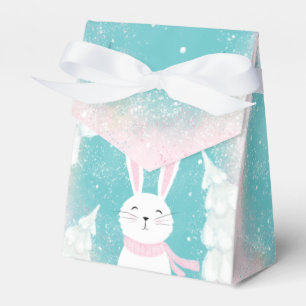 Christmas Cute Bunny Pink and Mint Favour Box