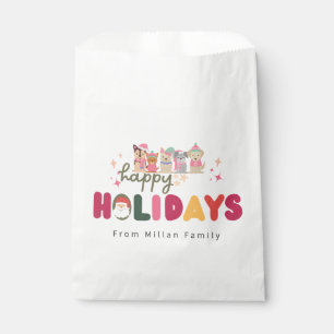 Christmas cute dog family modern favour bag