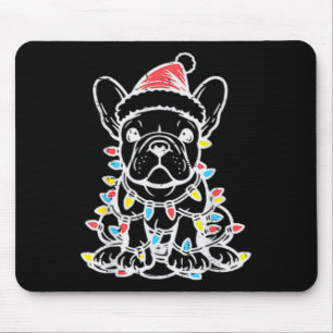 Christmas Cute Dog French Bulldog Xmas Frenchie Me Mouse Pad