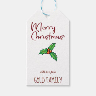 Christmas Cute doodle clip art design Gift Tags