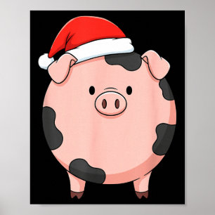 Christmas Cute G Round Nk G Holiday Art  Poster