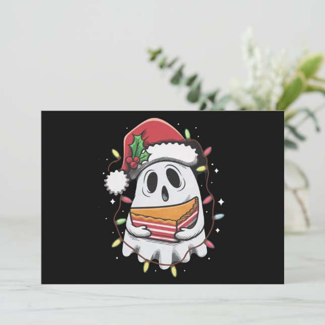 Christmas Cute Ghost Santa Party Xmas Holiday  (Standing Front)