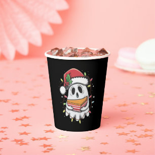 Christmas Cute Ghost Santa Party Xmas Holiday  Paper Cups