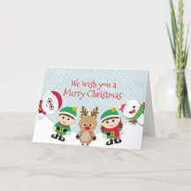 Christmas Cute Holiday Greeting Card
