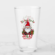 Christmas Cute Jolly Santa Personalised Name