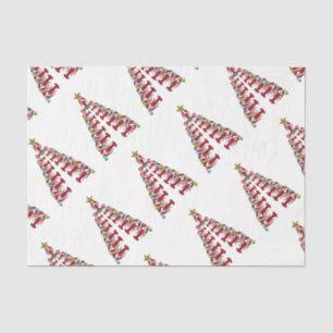 Christmas Cute Lobster tree Nautical beach tissue Paper