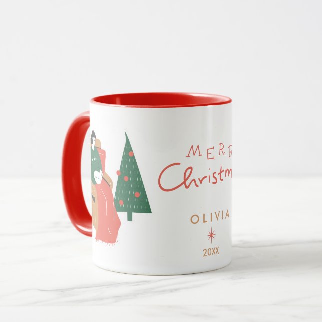 Christmas Cute Mug (Front Left)