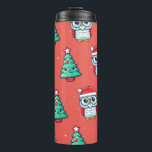 Christmas Cute Owl Santa Claus Thermal Tumbler<br><div class="desc">Christmas Cute Owl Santa Claus Thermal Tumbler</div>