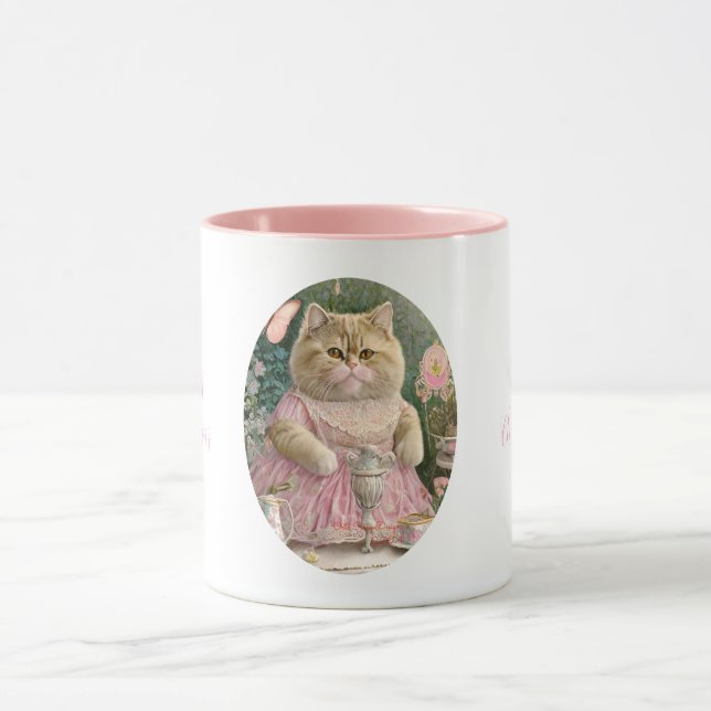 Christmas cute persian cat mug (Center)