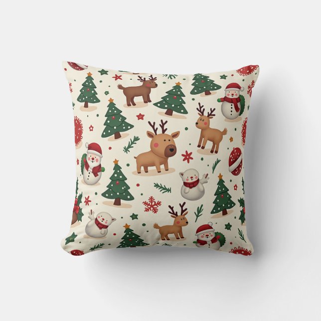 Christmas Cute Pillow Cushion (Front)