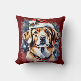 Christmas cute puppy cushion