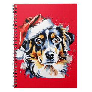 Christmas cute puppy notebook