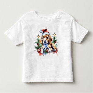 Christmas cute puppy toddler T-Shirt