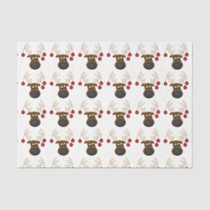 Christmas Cute Reindeer Decoupage Set  Tissue Paper
