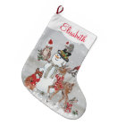 Christmas Cute Reindeer Woodland Animal Snowman