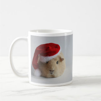 christmas cute santa guinea pig mug