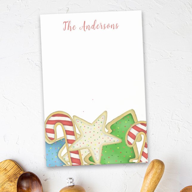 Christmas Cute Whimsical Holiday Cookies Fun Post-it Notes (Creator Uploaded)