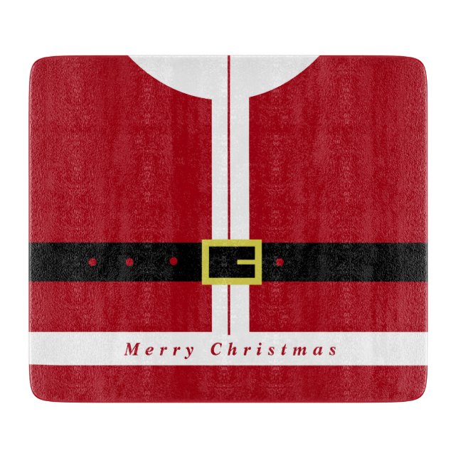 Christmas Cutting Board Gift Santa Claus Design (Front)