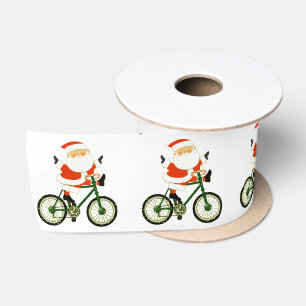 Christmas Cyclist Gift Satin Ribbon