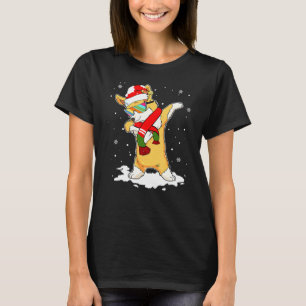 Christmas Dabbing Corgi Santa Hat For Boys Men Dog T-Shirt