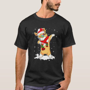 Christmas Dabbing Corgi Santa Hat For Boys Men Dog T-Shirt