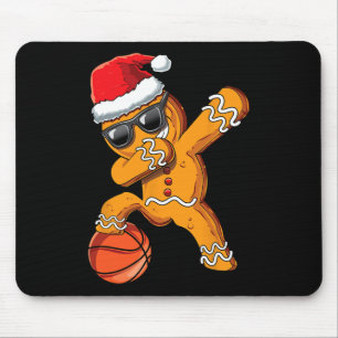 Christmas Dabbing Gingerbread Man Dab Cool Sketll Mouse Pad