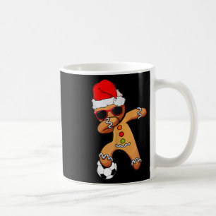 Christmas Dabbing Gingerbread Soccer Funny Xmas Me Coffee Mug