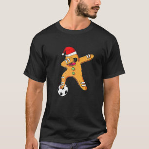 Christmas Dabbing Gingerbread Soccer sunglasses Bo T-Shirt