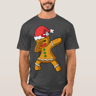Christmas Dabbing Mrs Gingerbread Girl Women T-Shirt