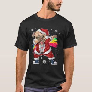 Christmas Dabbing Pug Christmas Pjs & Costume Ide T-Shirt