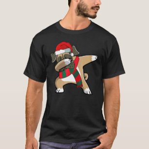 Christmas Dabbing Pug Dog Xmas Pajama Boys Kids 2 T-Shirt
