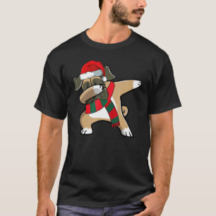 Christmas Dabbing Pug Dog  Xmas Pajama  Boys Kids  T-Shirt