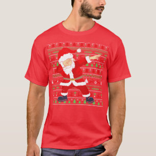 Christmas Dabbing Santa Claus ugly christmas sweat T-Shirt