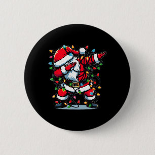 Christmas Dabbing Santa Family Outfit Pajama Match 6 Cm Round Badge