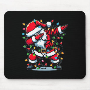 Christmas Dabbing Santa Family Outfit Pajama Match Mouse Pad