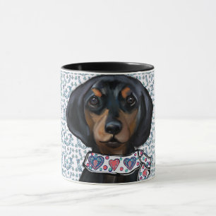 Christmas Dachshund Art Mug